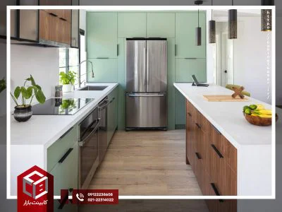 Modern painted green cabinet-4